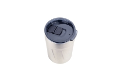 TROIKA Thermobecher ESPRESSO DOPPIO silberfarben