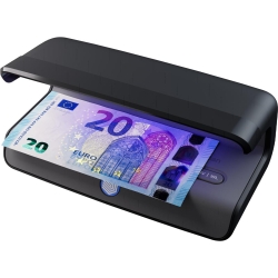 SafeScan 75 LED UV/Weißl Prüfgerät Währungen, Pässe Schwarz