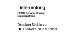HP 300 Schwarz Tintenpatrone 4ml