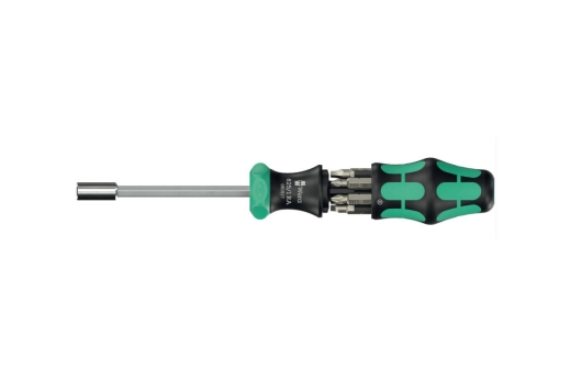 Wera Kraftform Kompakt 27 RA 2, Ratsche m Bits, 6-teilig
