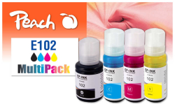 Peach Patrone Epson CISS 102 MultiPack bk,c,m,y...