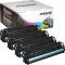4 Ampertec Toner ersetzt HP CB540A-43A 125A Multipack KCMY