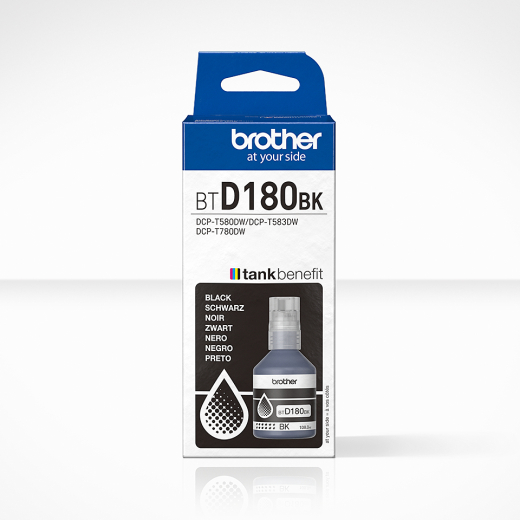 Patrone Brother BTD180BK Tintenflasche Schwarz ca.7500S