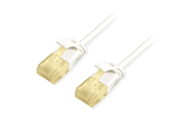Equip Patchkabel Cat6A SlimFlex U/UTP 0.25m weiß LSZH 2xRJ45 Polybeutel