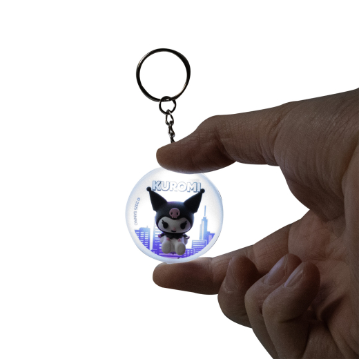 BlueSkyStudios Sanrio Schlüsselanhänger Kuromi beleuchtet