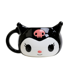BlueSkyStudios Sanrio Tasse mit Socken Kuromi 3D