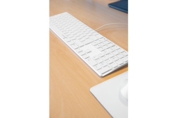 Speedlink Tastatur RIVA Slim Metal Scissor, weiss retail