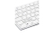 Speedlink Tastatur RIVA Slim Metal Scissor, weiss retail