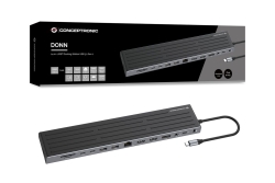 CONCEPTRONIC 14-1 Dock USB-C->2xHDMI/DP/2xUSB-C/+ 18cm sw