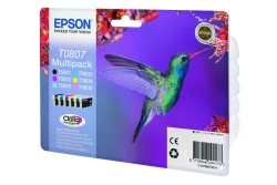 Patrone Epson T0807 6er-Pack + color T0807