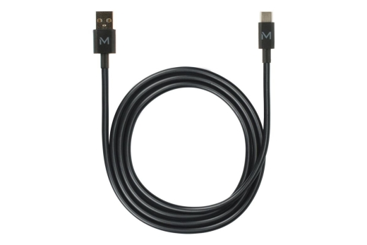 Mobilis Energia Cable - USB A / USB C - 1m - Black