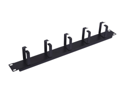 Equip 19 Kabelmanagement 5xMetallringe Plastik 1U RAL9005