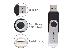 Intenso USB Stick Office Line 64GB USB 3.2 GEN 1X1 silber