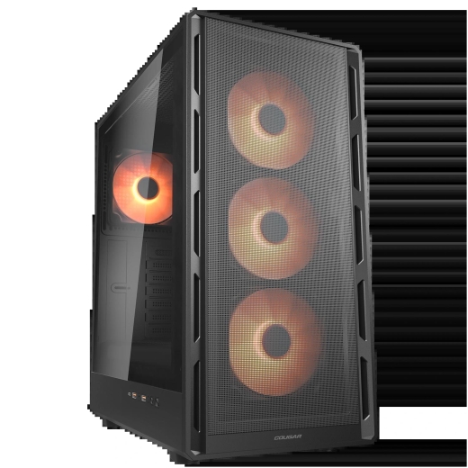 COUGAR Gehäuse Midi-Tower Airface Pure PRO, ARGB, Schwarz