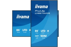 IIYAMA 217cm (85,6) LH8675UHS-B2AG 16:9 3xHDMI+DP+2xUSB (Speditionsversand)