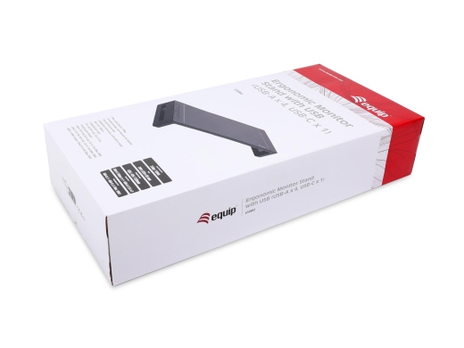 Equip Monitortischerhöhung 4xUSB-A/USB-C/+ 25Kg schwarz