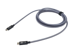 Equip Kabel USB-C3.2->C Gen2x2 PD240W St/St 1.00m schwarz
