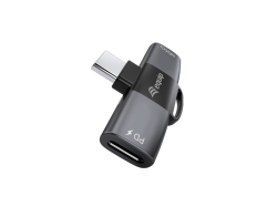 Equip Adapter USB-C->2xUSB-C 10Gbps PD 100W Alu.