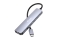 Equip Adapter USB-C->HDMI/3xUSB-C/USB PD 4K/ 60Hz 0.25m Alu.
