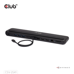 Club3D USB-C 12in1-Dock >DP1.4/2xHDMI/2xUSB-C/ 8K30Hz...