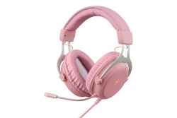 Deltaco Headset Gaming Stereo Klinke, LED, pink