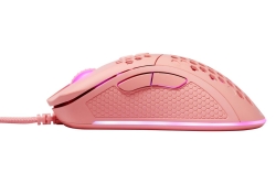 Deltaco Gaming Maus USB, RGB, pink