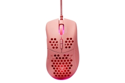 Deltaco Gaming Maus USB, RGB, pink