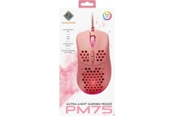 Deltaco Gaming Maus USB, RGB, pink