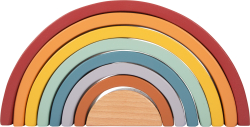 Montessori Holzbausteine Regenbogen