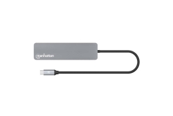 MANHATTAN USB-C PD auf HDMI 7-in-1 4K Dockingstation grau