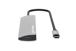 MANHATTAN USB-C PD auf HDMI 7-in-1 4K Dockingstation grau