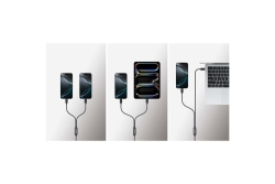 MANHATTAN Dual USB-C Ladekabel 100 W 2 m schwarz