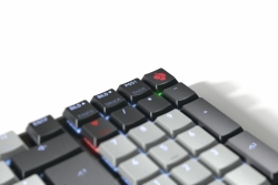 CHERRY KW550 MX LP Wireless Tastatur DE MX rot TKL 96% sw