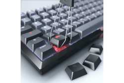CHERRY KW300 MX Wireless Tastatur DE MX rot TKL 75% sw