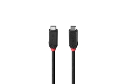 LINDY 2m USB4 240W Typ C Kabel, Black Line