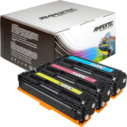 3 Ampertec Toner ersetzt HP CF371AM 128A Multipack CMY