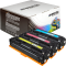 3 Ampertec Toner ersetzt HP CF371AM 128A Multipack CMY