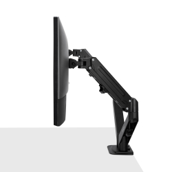 LINDY Dual Mount Desktop Gasfederarm - Schwarz