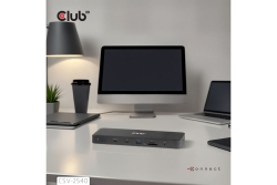 Club3D USB-C 14in1-Dock>2xDP2.1/2xHDMI/3xUSB-C 4K60Hz...
