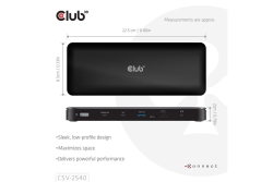 Club3D USB-C 14in1-Dock>2xDP2.1/2xHDMI/3xUSB-C 4K60Hz PD100W retail