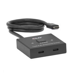 Club3D USB-C Switch 2<->1 10Gbps + 100W PD St/Bu retail