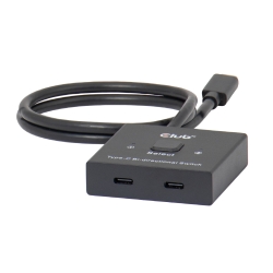 Club3D USB-C Switch 2<->1 10Gbps + 100W PD St/Bu retail