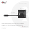 Club3D USB-C Switch 2<->1 10Gbps + 100W PD St/Bu retail