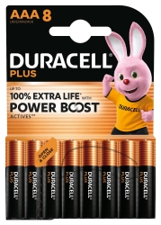 Duracell Batterie Plus -AAA (MN2400/LR03) BOOST CP8 8St.