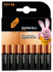 Duracell Batterie Plus -AAA (MN2400/LR03) BOOST CP16 16St.
