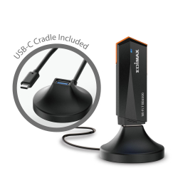 EDIMAX WL-USB EW-7822UBE BE6500 Mini Wi-Fi 7 USB inkl. Dock.