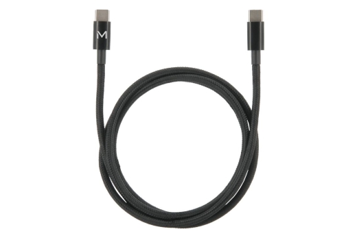 Mobilis Cable USB C / USB C - 1m - 100W - Black