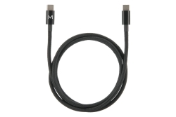 Mobilis Cable USB C / USB C - 1m - 100W - Black