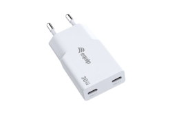 Equip Ladegerät 2Port USB-C PD3.0 GaN Slim 30W ÜSS ws