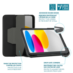 Mobilis Ultra Rugged Case iPad 11 2025 iPad 10.9 Black